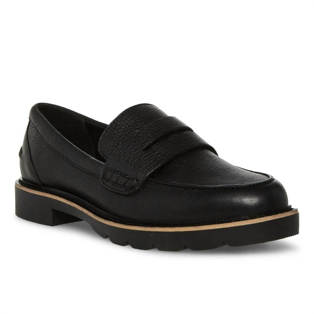 NEW BLONDO women's penny loafer in black leather
